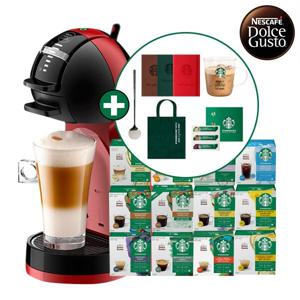 [돌체구스토] 커피머신 미니미 피아노블랙&체리레드+스타벅스 커피캡슐 1박스+사은품 5종