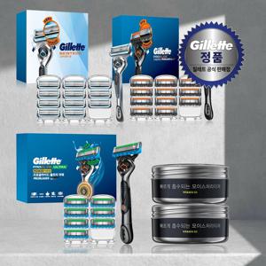 [APP전용] 질레트 2024 프로글라이드/스킨텍/젤/울트라 면도기 + 면도날 세트