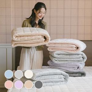 소울메이트 플란넬 극세사 고정밴드 침대패드 SS/Q/K 8color