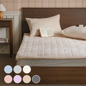 균일가 소울메이트 고정밴드 플란넬 극세사 침대패드 SS/Q 8color