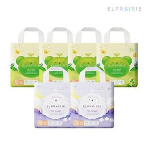 [엘프레리] 롯데홈쇼핑 단독 에어필 팬티 기저귀 4팩+에어윙 팬티기저귀 2팩 (사이즈선택) (부드러운기저귀/1