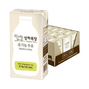 상하목장 유기농 멸균 우유 200ml 24팩