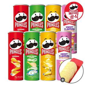 켈로그 감자칩 프링글스 110g x 8개 (오리지날2/양파2/치즈2/버터카라멜2) + 트레이 외 BEST 구성전