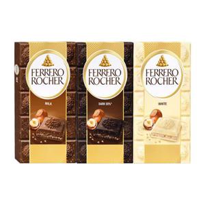 [한정특가] 페레로로쉐 바 초콜릿 3종 밀크/다크/화이트 90g 6개+3개 골라담기