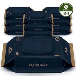 NEW 앙블랑 아기물티슈 80g 그랜드 네이비 캡형 70매X10팩