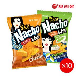 오리온 도도한 나쵸 치즈맛(92g) 10개 + 어니언(92g) 10개