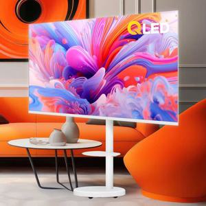 이노스 165cm(65인치) UHD QLED 화이트에디션 스마트 이동식 TV 삼탠바이미