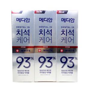 아모레 메디안 치석 화이트 치약 120g 3개