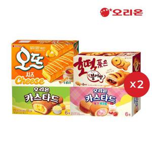 [겨울엔 붕어빵] 오리온 호떡품은 참붕어빵 8P 2개 + 오뜨 치즈 6P 2개 + 카스타드 6P 2개 + 딸기생크림 6P 2개