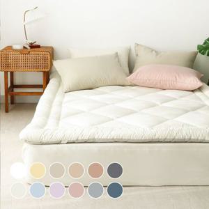 [APP전용] 아망떼 뉴데이즈 세미마이크로 먼지없이 보드라운 고정밴드 토퍼 SS/Q/K 11color