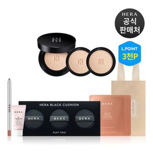 [12적립] 블랙쿠션 파운데이션 디럭스 (본품15g+리필15gx2) (+ L.POINT 3천점)