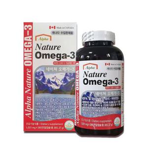 캐나다 알파 네이처 오메가3 1,001mg x 365캡슐 6개월분