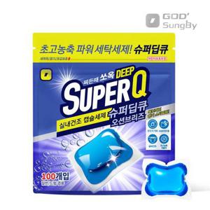 캡슐세제 오션브리즈 100개입 대용량 고농축 세탁세제 드럼 일반 겸용