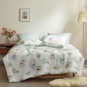 박홍근 그리스 바이오워싱순면 밍크극세사 겨울 차렵이불 (Q)퀸