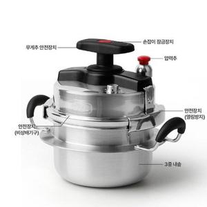 김수미 초고압 통3중 압력 전기 보온 밥솥 5-6 인용 1.8L IH 솥밥