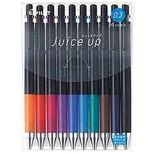 파이롯트 쥬스업 10색 세트 젤잉크 노크식볼펜 LJP-200S3 0.3mm LJP200S4 0.4mm LJP200S5(0.5mm)
