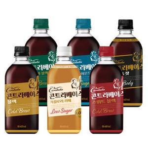 (본사직영) 칸타타 콘트라베이스 6종(블랙/블랙&샷/저칼로리 라떼/스위트 블랙/스위트 아몬드/디카페인) 500ml 24펫