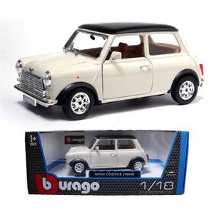 브라고 1:18 1969 미니 쿠퍼 베이지 모형 다이캐스트 프라모델 자동차장난감