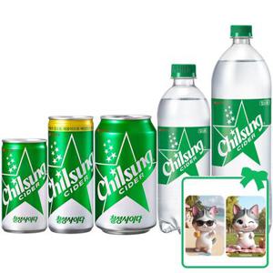 칠성사이다 190ml 245ml 355ml 500ml 1.25L 업소용 탄산음료 + 대순이 캐릭터 포토카드