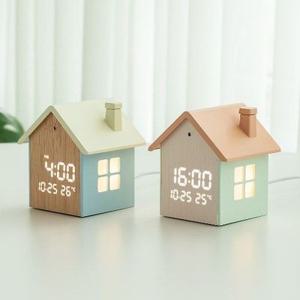 플라이토 무드홈 인테리어 LED 탁상시계 디지털 알람 전자 무소음 예쁜 테이블 책상 시계