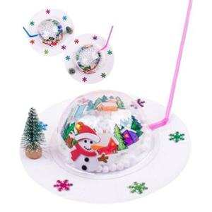 5인용 유아 겨울 마을 스노우볼 만들기 EVA 미술재료 키트 DIY