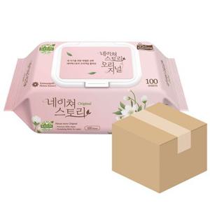네이쳐 물티슈 오리지널 100매 10팩 두꺼운 도톰한 엠보싱 아기물티슈