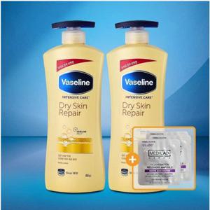 바세린 드라이 스킨 리페어 바디로션 600ml 2개 향기로운바디로션