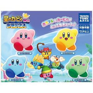 캡슐토이 가챠 별의 커비 Wii 디럭스 대모험편 4종 풀세트 피규어