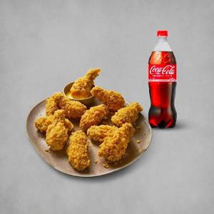 [실시간 문자발송] 황금올리브 핫윙+콜라1.25L