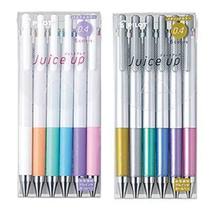 파이롯트 쥬스업 6색 세트 젤잉크 노크식볼펜 파스텔컬러 LJP-120S4-6CP 메탈릭컬러 LJP120S4-6CM 0.4mm