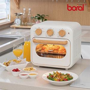 [Boral] 보랄 더 셰프 기계식 스텐 304 우드디자인 에어프라이어 오븐 16L BR-AF155M