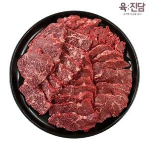 [APP전용] 투뿔 한우 1++ 등급 모듬구이 400g 2팩 총 800g 프리미엄 소고기 육진담
