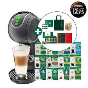 [돌체구스토] 커피머신 지니오S 터치 그레이 + 스타벅스 커피캡슐 1박스 + 사은품 5종