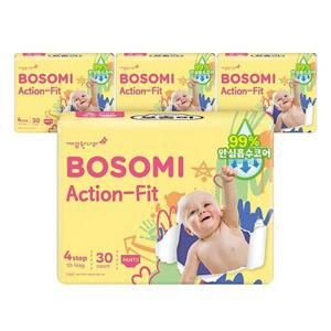 보솜이 액션핏 팬티 대형 30매 x 4팩
