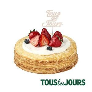 (3% 할인) [뚜레쥬르] 겹겹이 크레이프(딸기)