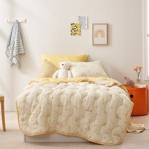 디즈니 꿀벌 푸우 모달 차렵이불 곰돌이 푸우 먼지없는 고밀도 모달 침구