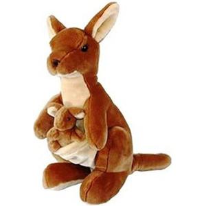 재고있음 동물 인형 캥거루 엄마 아기 30CM