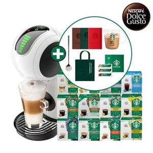 [돌체구스토] 커피머신 지니오S 터치 화이트 + 스타벅스 커피캡슐 1박스 + 사은품 5종