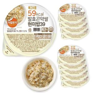 [빼고비움] 최저 칼로리 발효곤약 쌀현미밥39 150gx10팩(100g당 39kcal)