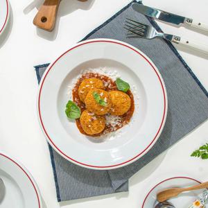 스페인 명품 브랜드 폴바살 파스타 그릇 예쁜 브런치 플레이트 파스타볼 (22cm)