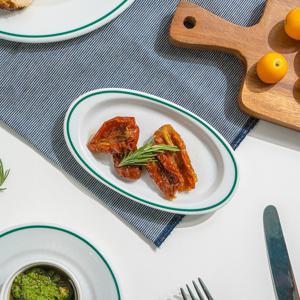 스페인 명품 브랜드 폴바살 파스타 그릇 예쁜 브런치 플레이트 오벌접시 M (16.3cm)