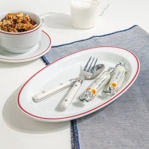 스페인 명품 브랜드 폴바살 파스타 그릇 예쁜 브런치 플레이트 오벌접시 L (27cm)