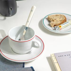 스페인 명품 브랜드 폴바살 파스타 그릇 예쁜 브런치 플레이트 커피잔세트 (210ml)