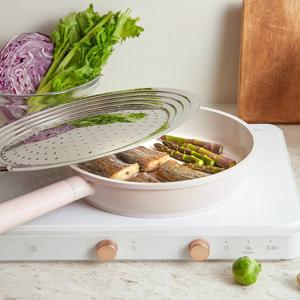 스테인리스 타공 프라이팬 덮개