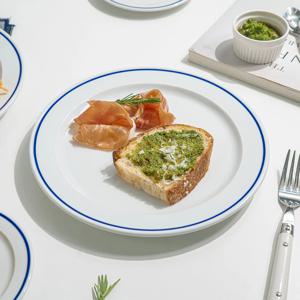 스페인 명품그릇 폴바살 파스타 그릇 예쁜 브런치 플레이트 블루 접시S (19.5cm)
