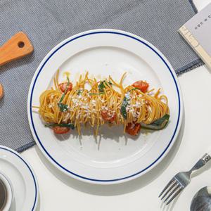 스페인 명품그릇 폴바살 파스타 그릇 예쁜 브런치 플레이트 블루 접시L (25.5cm)