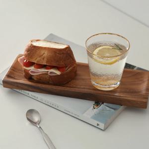 아카시아 우드 감성 캠핑그릇 직 트레이 2size