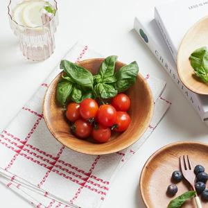 자주 담는 아카시아 샐러드 볼_소 18cm