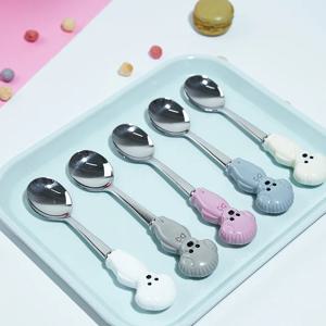 강아지 비숑 디저트 커트러리 홈카페 스푼 티스푼
