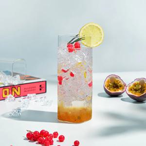 타볼라타 투명 글라스 사각 스퀘어 홈카페 유리컵 480ml